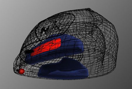 蝎子EXO-1000头盔泵线框视图