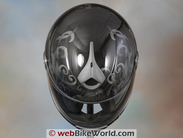 鲨鱼RSF3摩托车头盔-俯视图