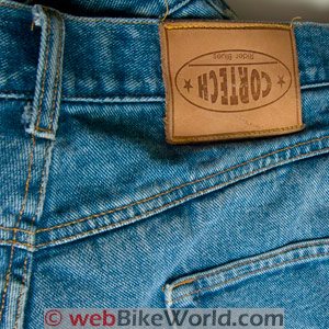 Cortech DSX摩托车牛仔裤倒置标签