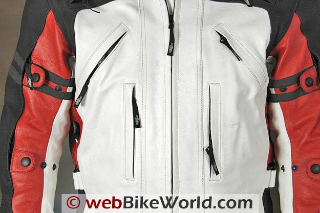 Teiz赛车卡米诺的夹克,口袋,前面胸部通风口和套筒调解人。