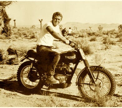 史蒂夫·麦奎因的1963胜利Bonnveille“沙漠雪橇”聪明的沙漠