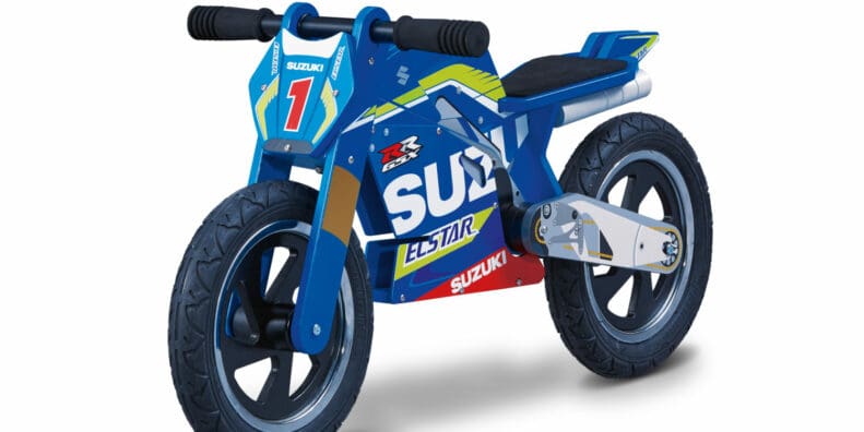 铃木玩具小男孩和大男孩GSX-R750 MotoGP GSX-RR Kiddimoto平衡自行车