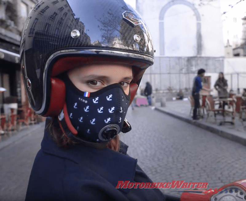 R-PUR防污染和anti-pollen骑摩托车面罩不通风