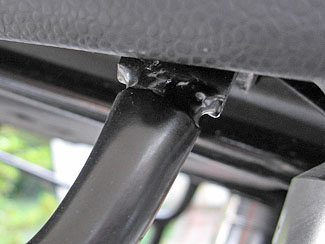 GT1000马鞍包安装处焊缝破裂