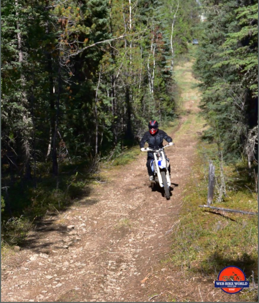 森林地形与自行车测试Rukka ROR
