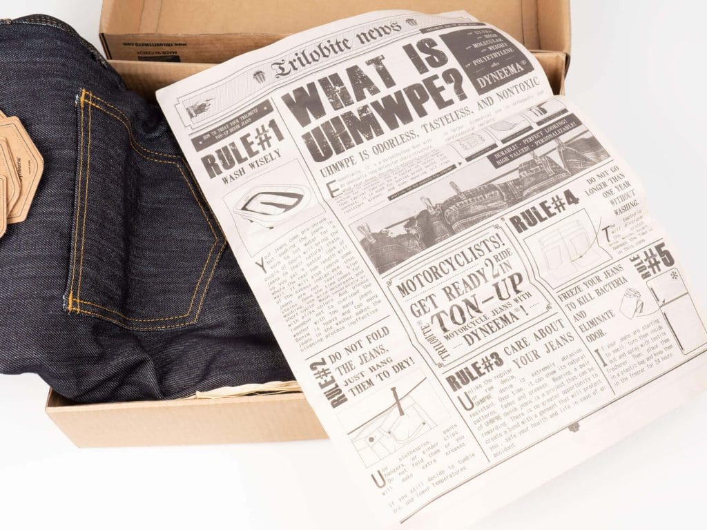 Trilobite 1860 Ton-Up牛仔裤+报纸包装