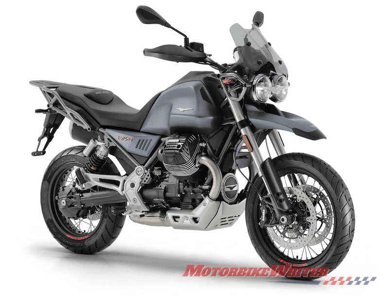 Moto Guzzi V85 TT两种颜色规格anakee冒险