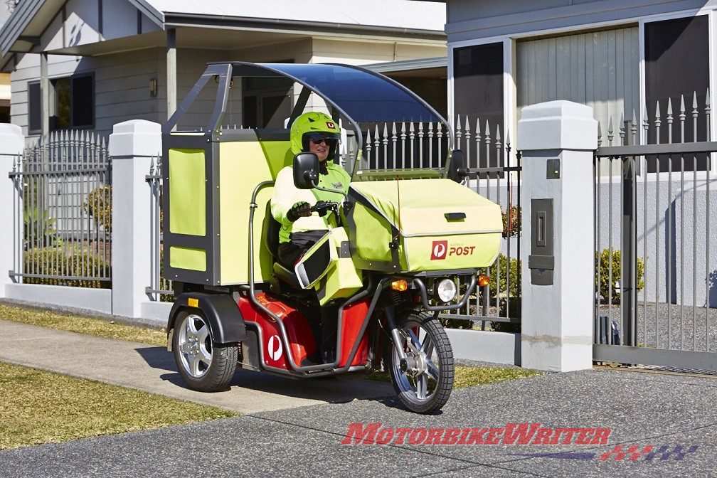 澳大利亚邮政邮递员骑电动三轮车类别