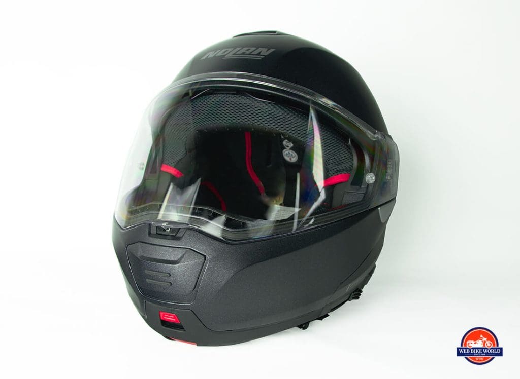 诺兰N100-5头盔与N-Com B901L安装。