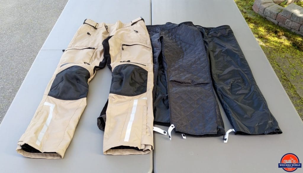 幻影纺织探险裤2XL与保暖和雨衬垫