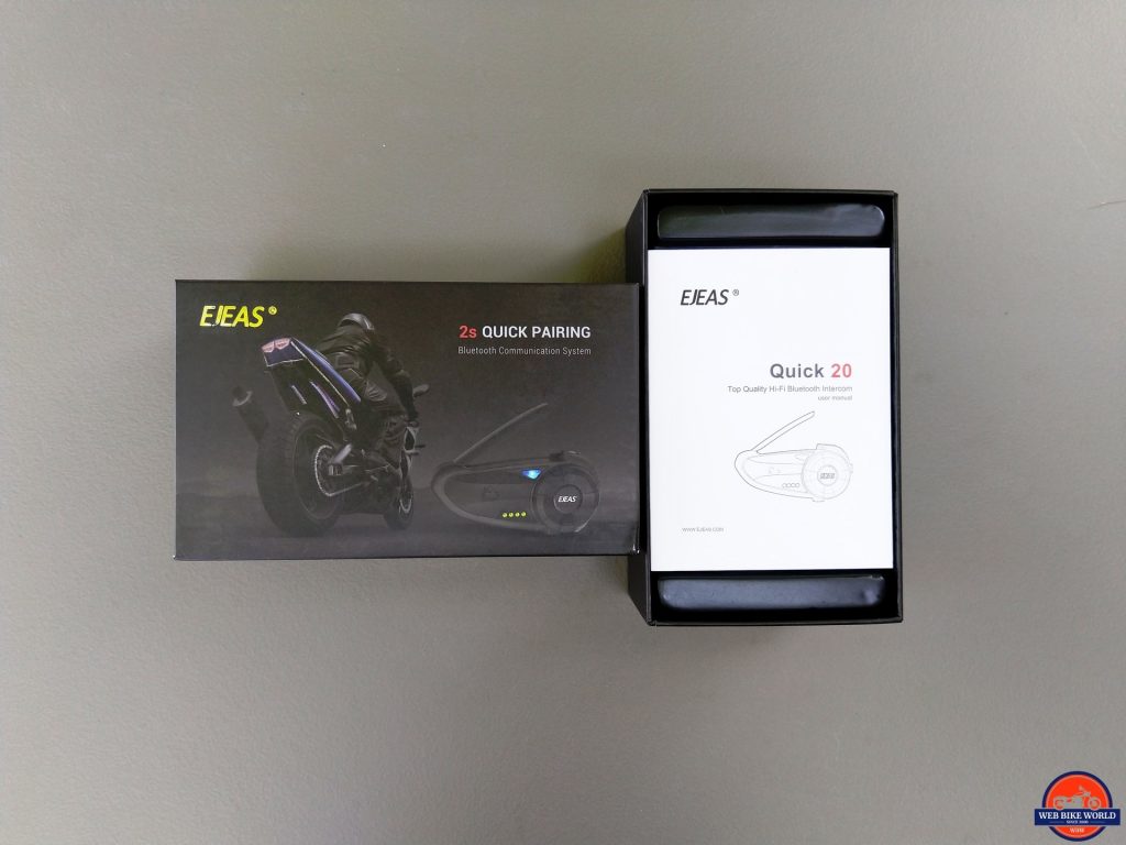 EJEAS Quick 20蓝牙头盔系统零售盒
