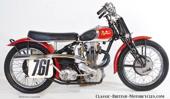 1948年Ariel Red Hunter, Ariel摩托车，赛车，经典赛车，经典英国摩托车