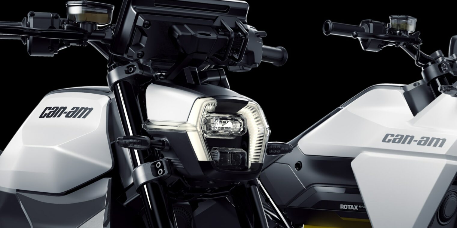 can - am的全新电动摩托车社区产品;can - am起源和脉搏。媒体来自can - am。