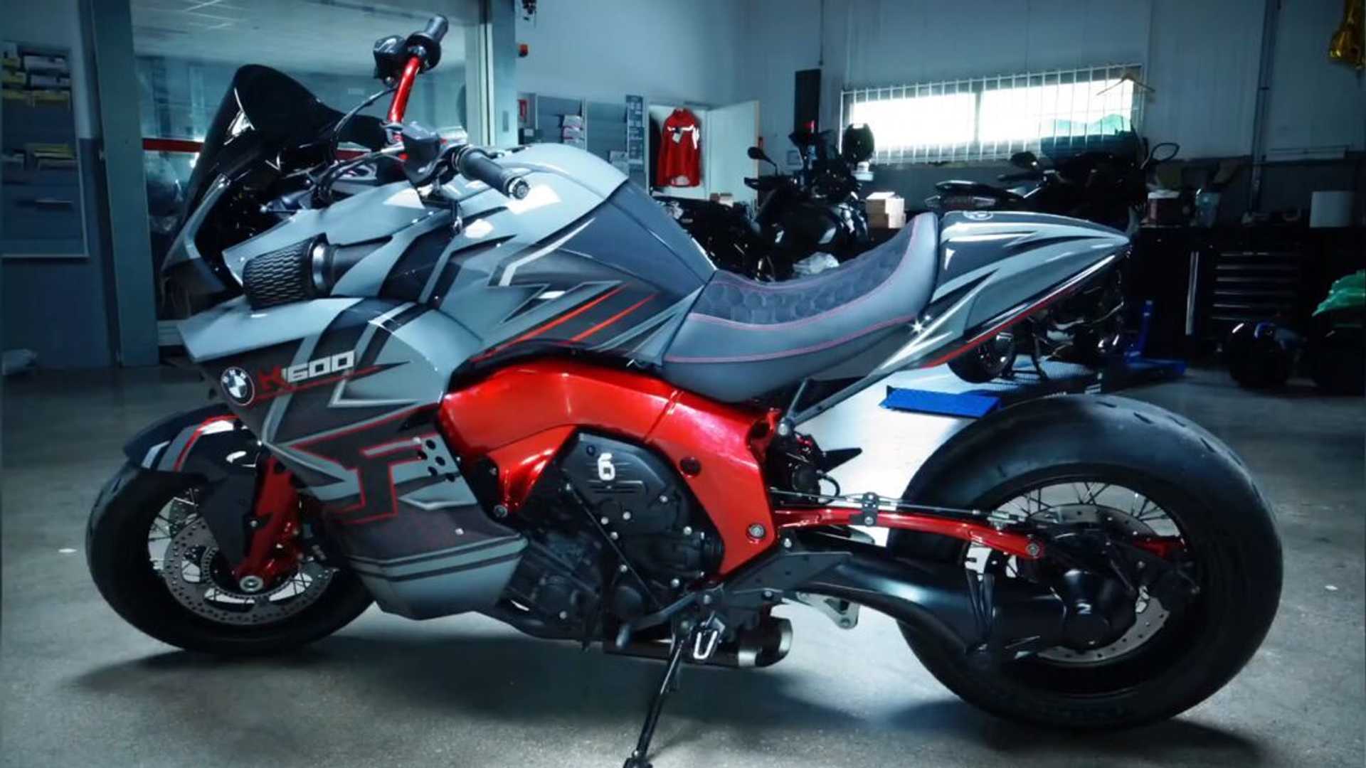 修改后的K 1600跑车的想法Motorrad BymyCar。媒体来自RideApart。