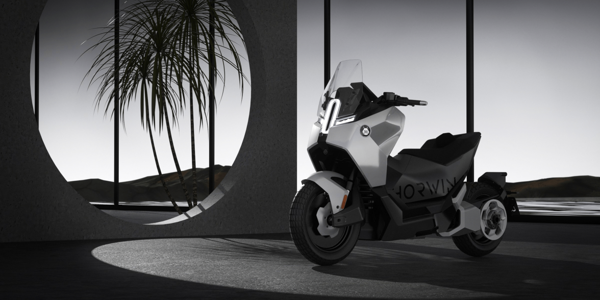 HORWIN SENMENTI 0，一款电动摩托车，展示了一些令人印象深刻的功率配置。媒体来源霍温网站。