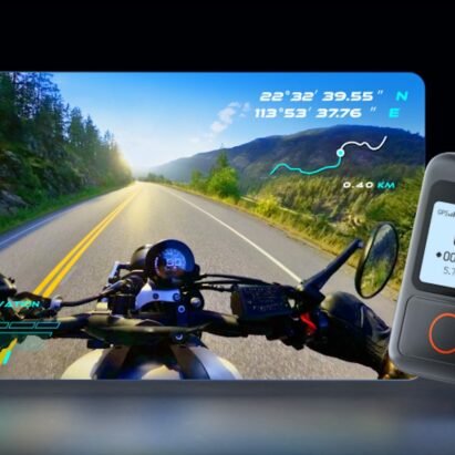 Insta360的新GPS动作遥控器-与X3, ONE RS和ONE R相机兼容。媒体来源:Insta360。