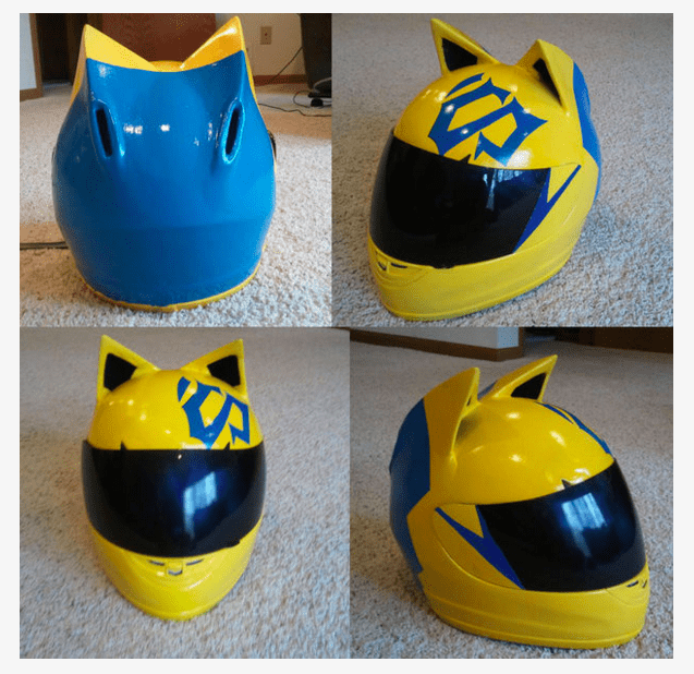 Celty Cosplay猫头盔修改10