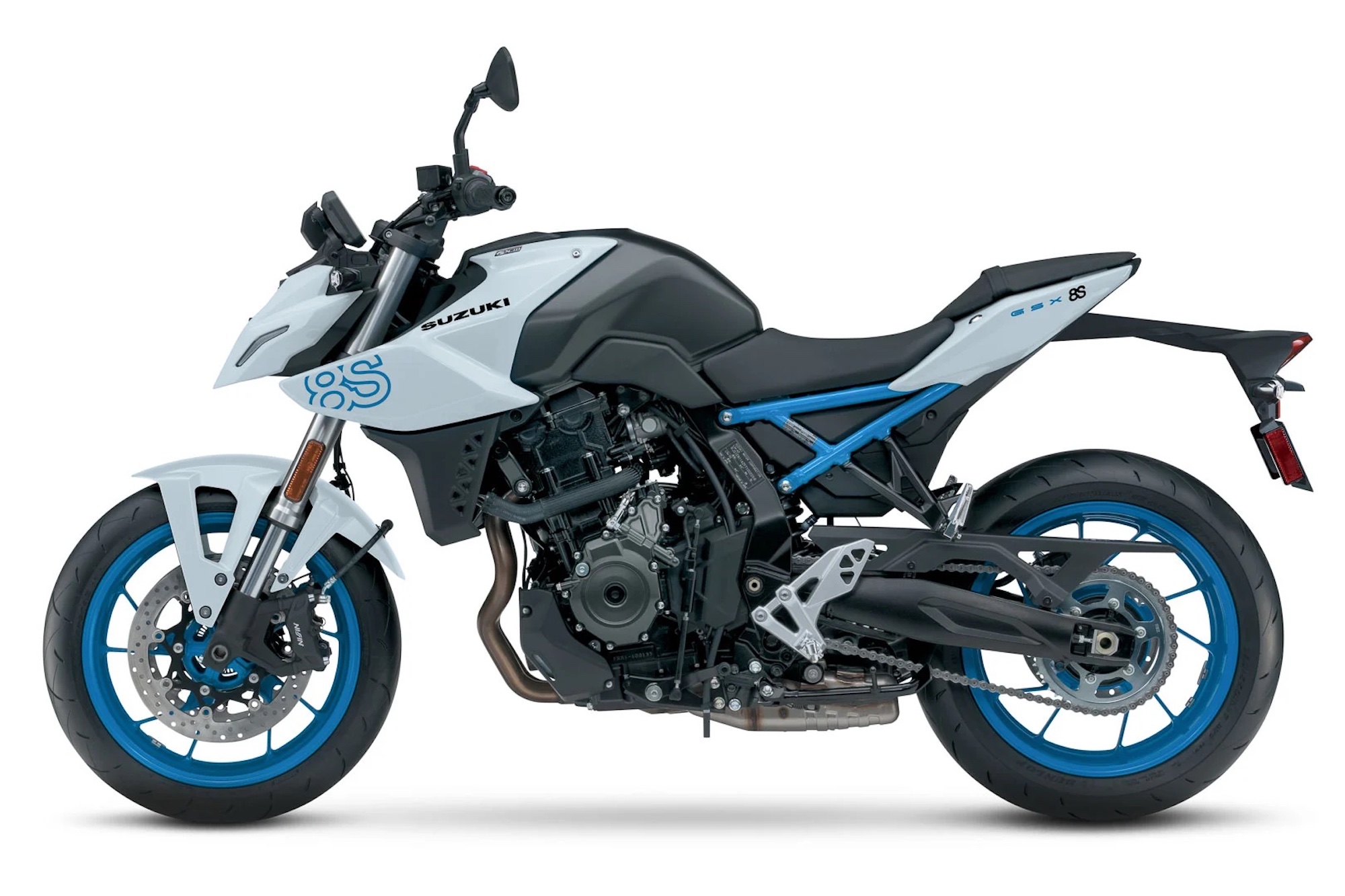 这是铃木GSX系列的最新产品:GSX- 8s。媒体来源自终极摩托车。