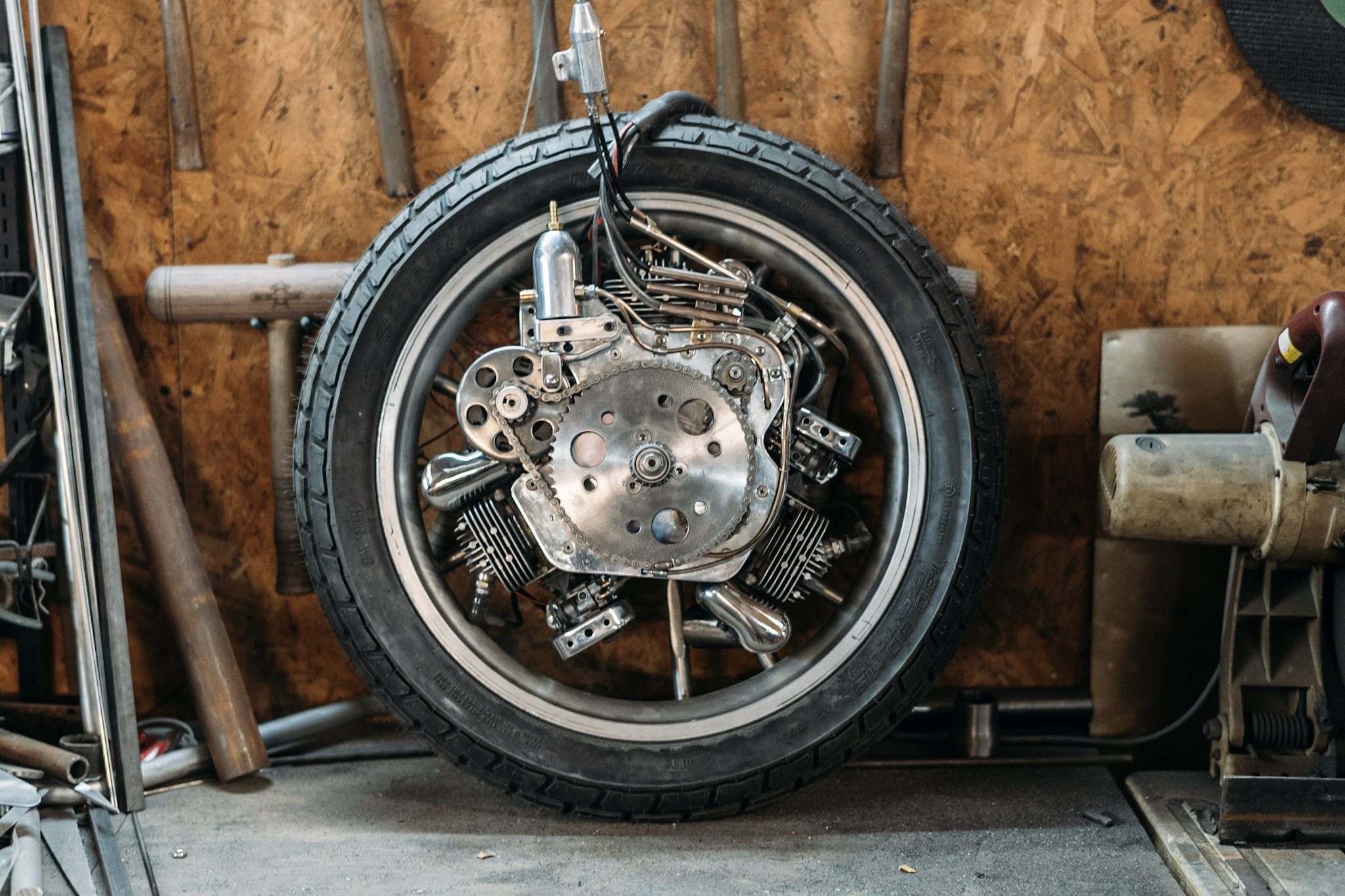 克雷格Rodsmith engine-wheeled定制的自行车,“凶手”